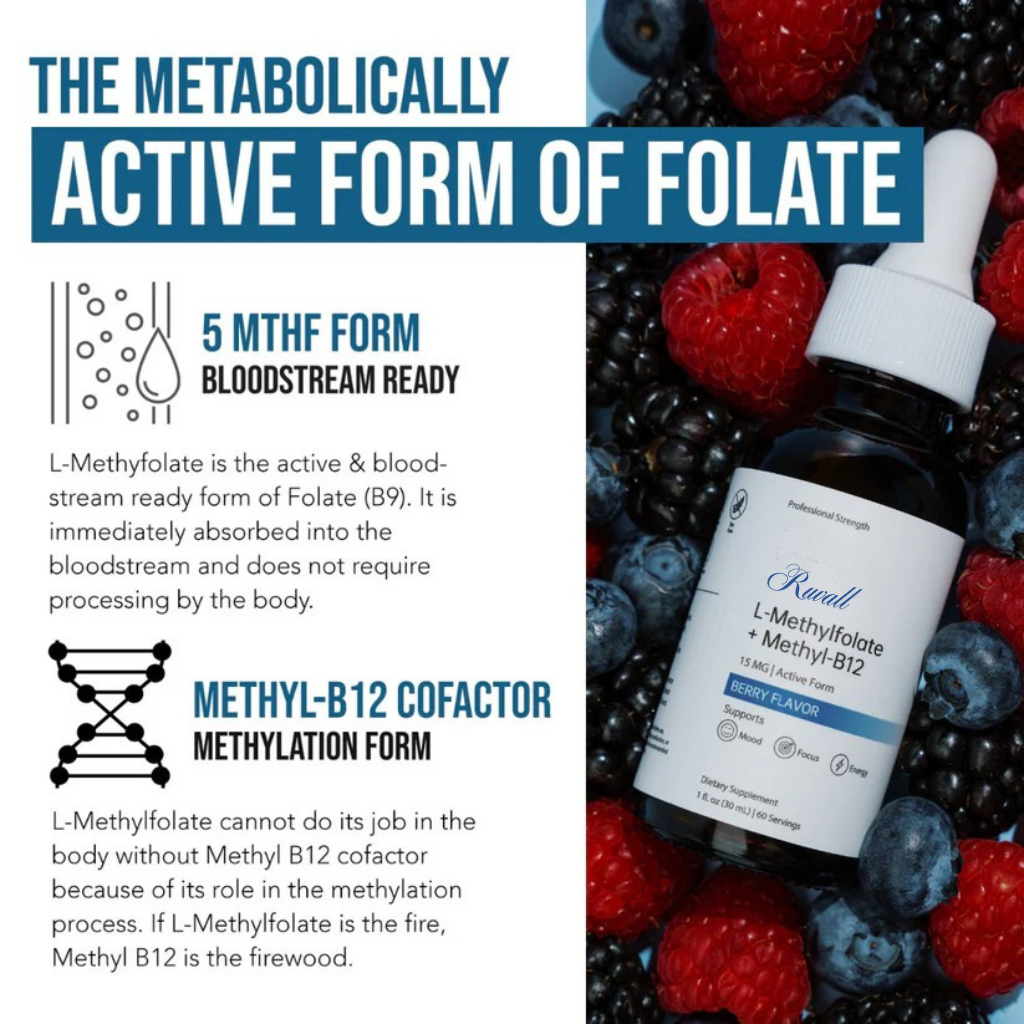 Ruvall™ Bioactive L-Methylfolate — Drops for Fast Focus Support