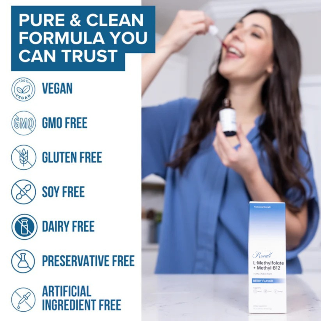 Ruvall™ Bioactive L-Methylfolate — Drops for Fast Focus Support