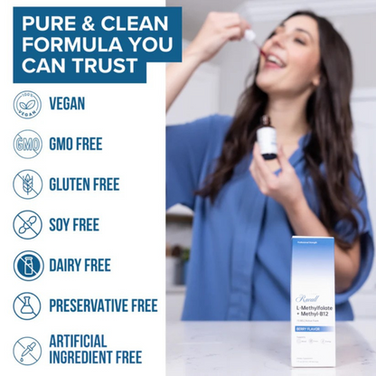 Ruvall™ Bioactive L-Methylfolate — Drops for Fast Focus Support