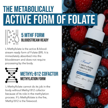Ruvall™ Bioactive L-Methylfolate — Drops for Fast Focus Support