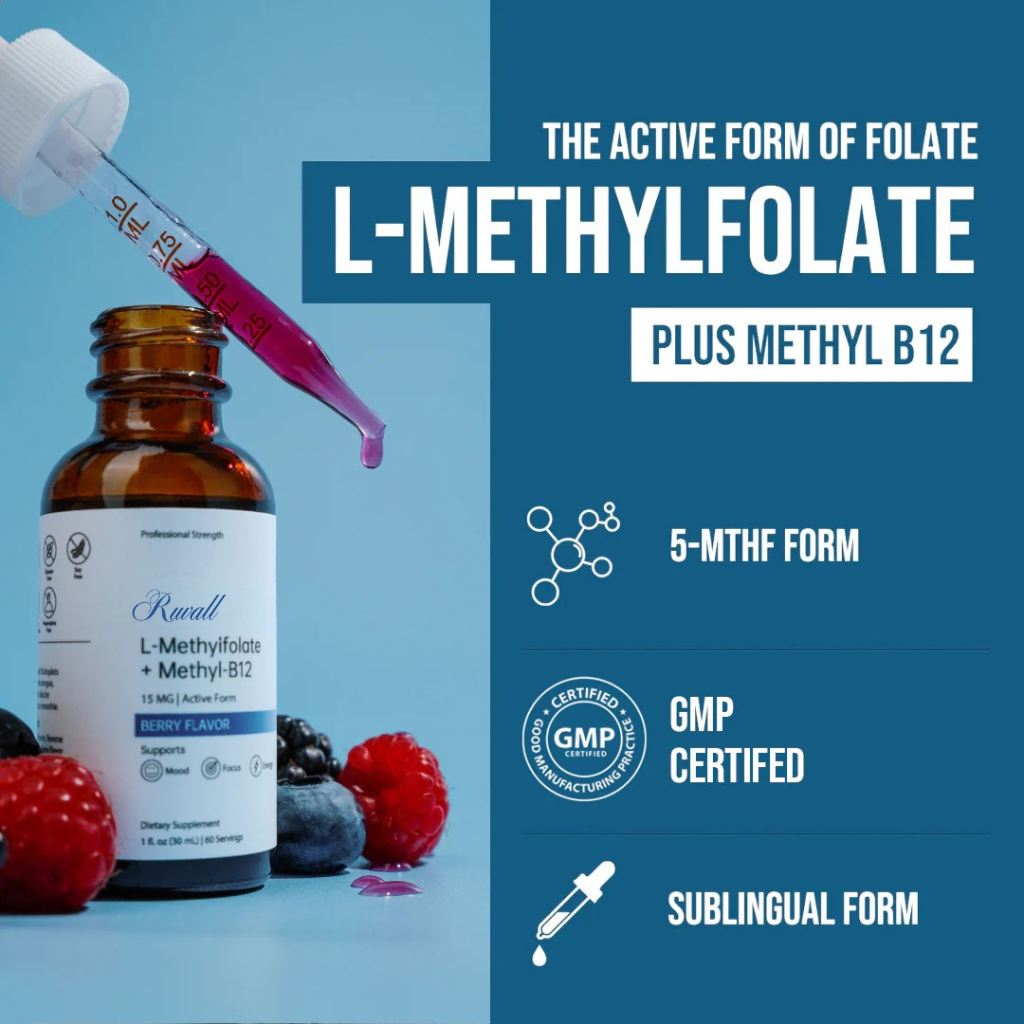 Ruvall™ Bioactive L-Methylfolate — Drops for Fast Focus Support